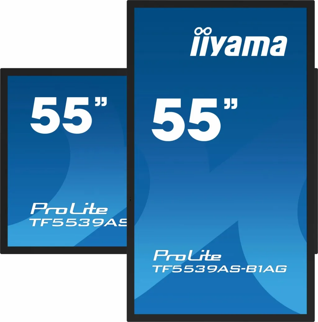 Ekran interaktiv iiyama TF5539AS-B1AG, 54.6", 4K, LED - 8
