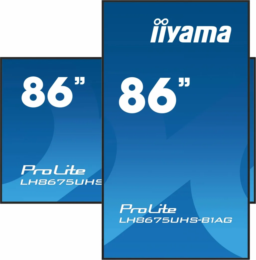Ekran digjital iiyama LH8675UHS-B1AG, 86", 4K UHD, Wi-Fi - 11
