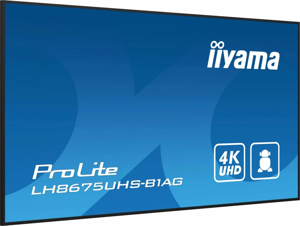 Ekran digjital iiyama LH8675UHS-B1AG, 86", 4K UHD, Wi-Fi - 12