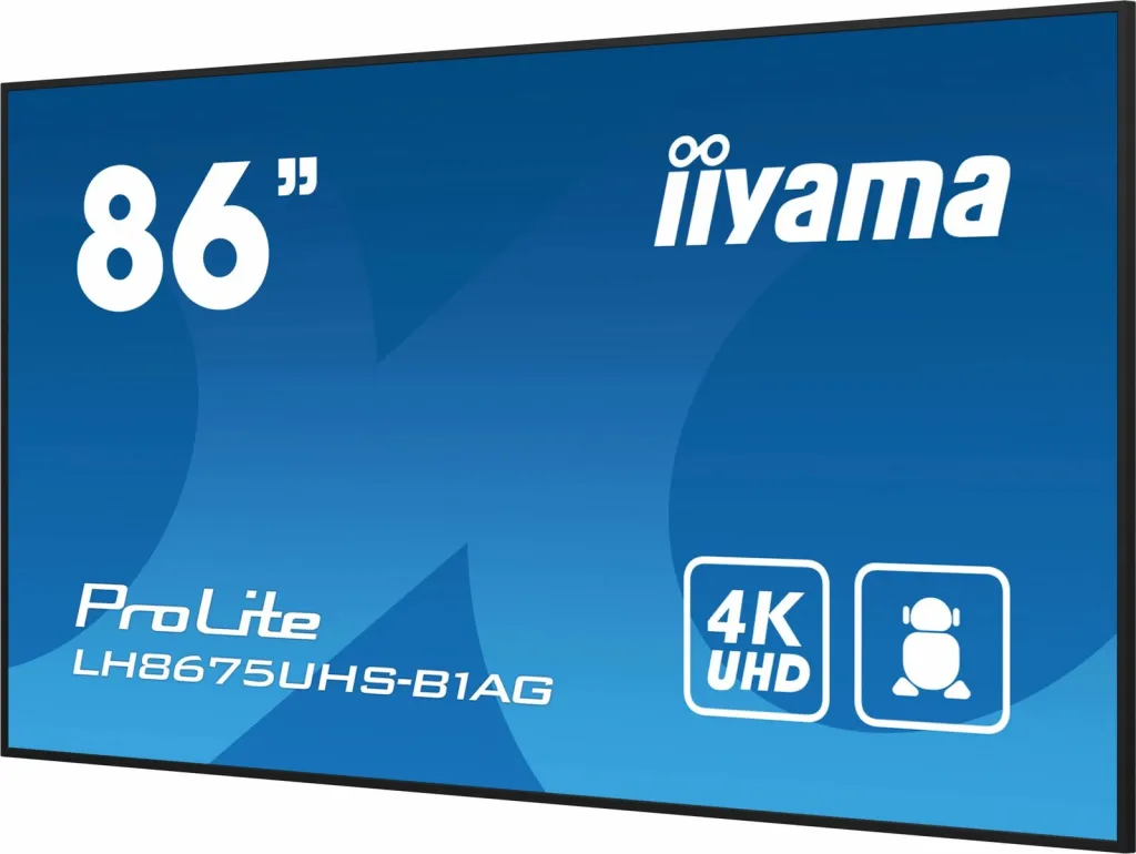 Ekran digjital iiyama LH8675UHS-B1AG, 86", 4K UHD, Wi-Fi - 13