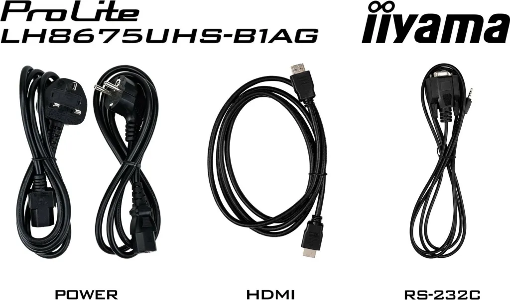 Ekran digjital iiyama LH8675UHS-B1AG, 86", 4K UHD, Wi-Fi - 8