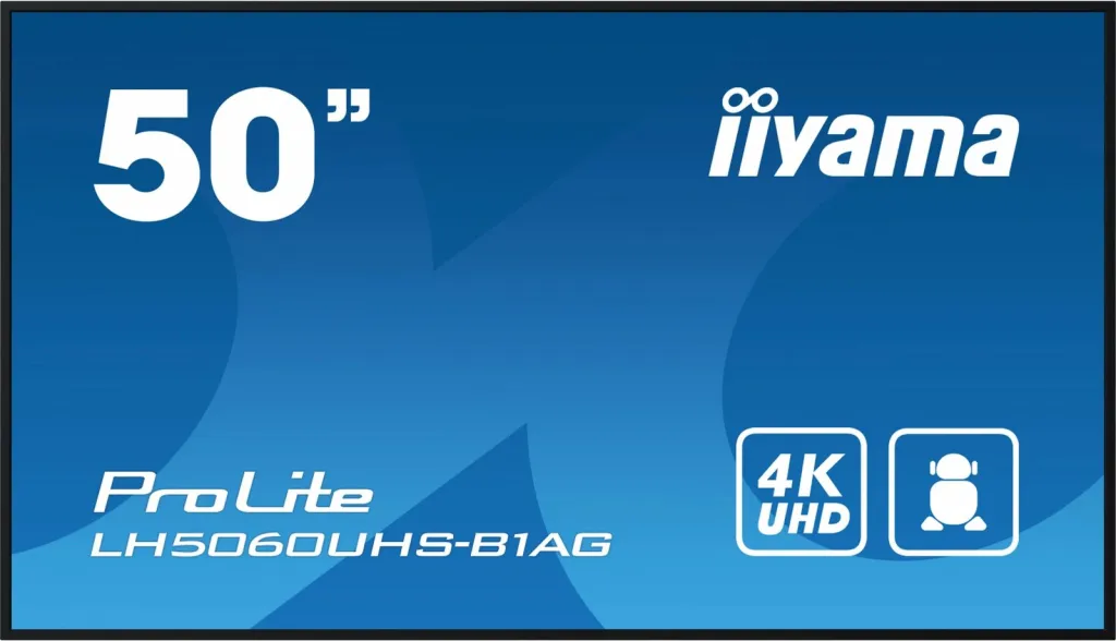 Monitor profesional iiyama ProLite LH5060UHS-B1AG, 50", 4K UHD, Android 11, i zi - 2