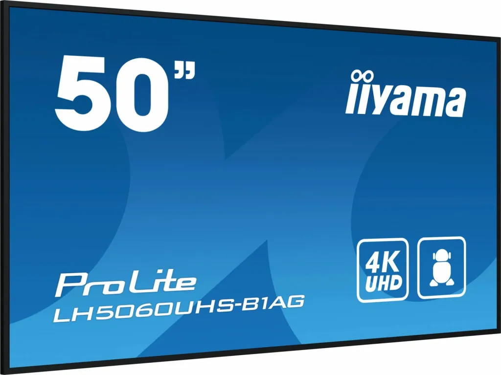 Monitor profesional iiyama ProLite LH5060UHS-B1AG, 50", 4K UHD, Android 11, i zi - 12