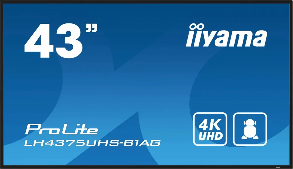 Ekran dixhital iiyama ProLite, 43", LCD, 4K UHD, Wi-Fi - 2
