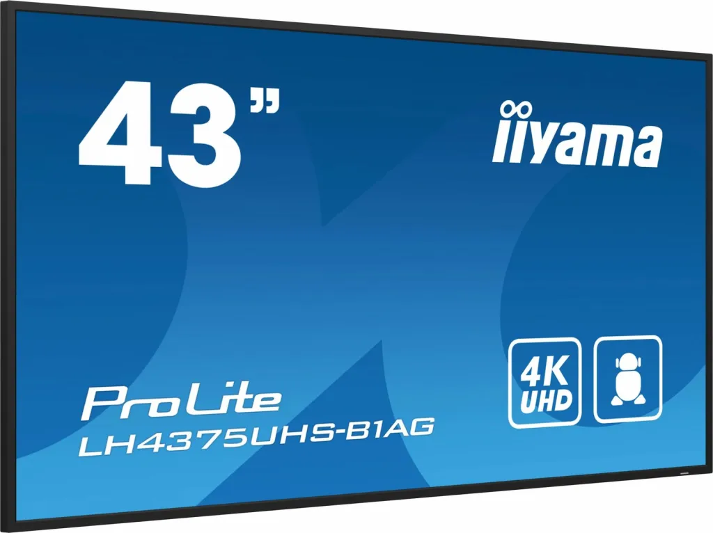 Ekran dixhital iiyama ProLite, 43", LCD, 4K UHD, Wi-Fi - 8