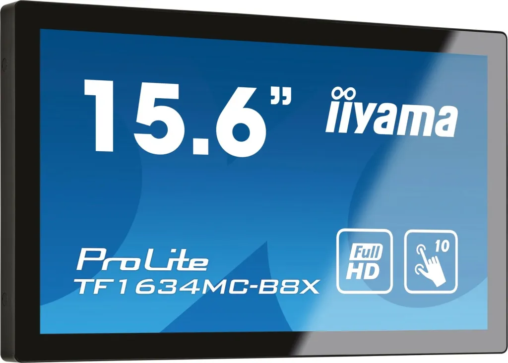 Monitor iiyama ProLite TF1634MC-B8X, 15.6", Full HD, LED, e zezë - 1