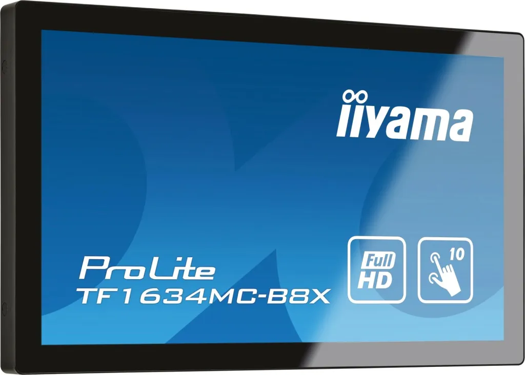Monitor iiyama ProLite TF1634MC-B8X, 15.6", Full HD, LED, e zezë - 3