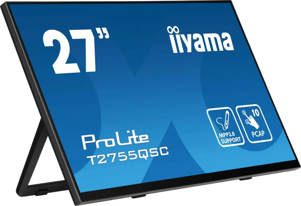 Monitor iiyama ProLite T2755QSC, 27", WQHD, me prekje, i zi - 1