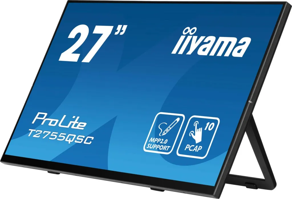 Monitor iiyama ProLite T2755QSC, 27", WQHD, me prekje, i zi - 2