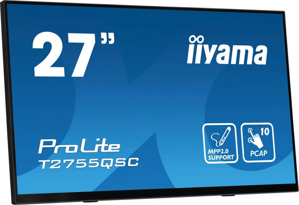 Monitor iiyama ProLite T2755QSC, 27", WQHD, me prekje, i zi - 11