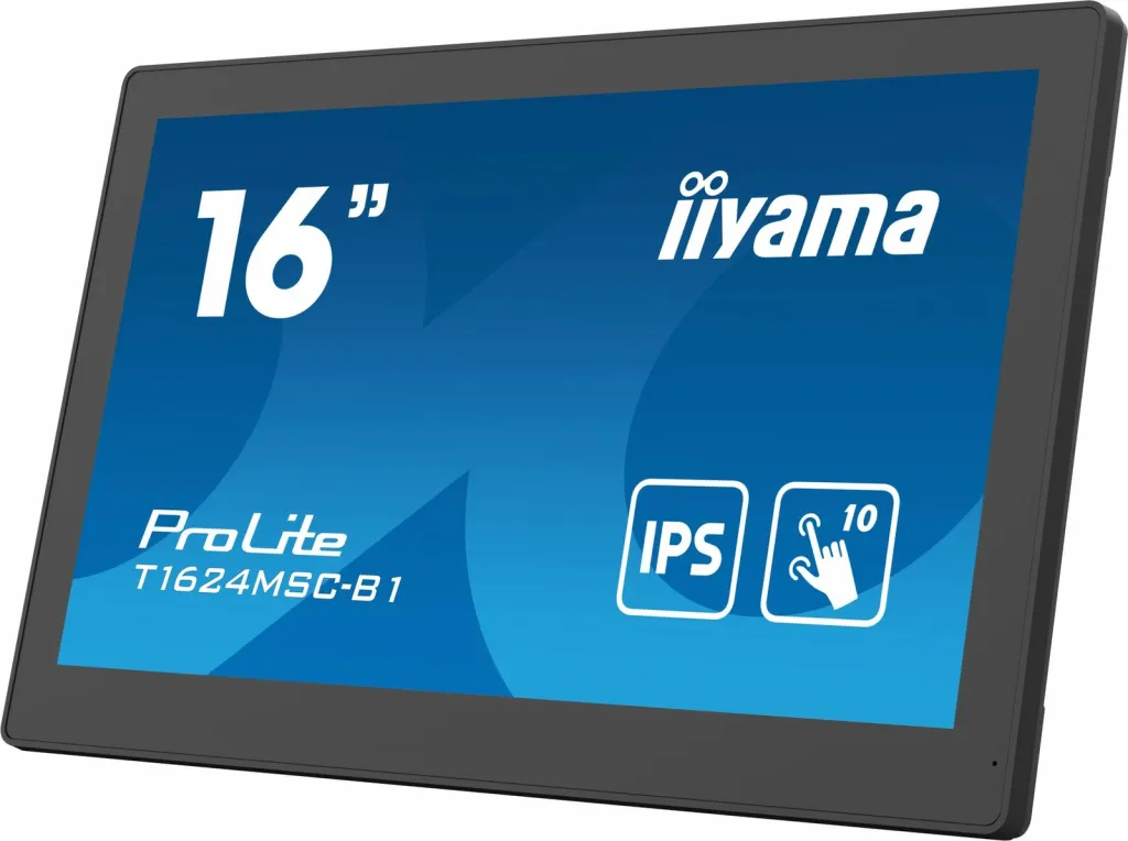 Monitor iiyama T1624MSC-B1, 15.6 inç, Full HD, IPS, Touchscreen, i zi - 5