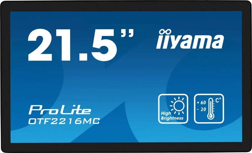 Monitor iiyama ProLite OTF2216MC-B1, 21.5 inç, Full HD, Touchscreen, i zi - 1