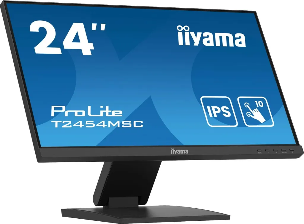 Monitor iiyama ProLite T2454MSC-B2AG 24 inç, Full HD, Touchscreen, IPS, i zi - 2