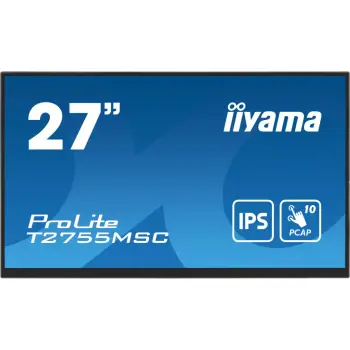 monitor me prekje, iiyama ProLite T2755MSC, 27 inç IPS, PCAP 10-pika, e zezë