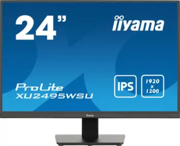 Monitor, IIYAMA ProLite XU2495WSU (XU2495WSU-B7), 24", IPS, 1920×1200, zi