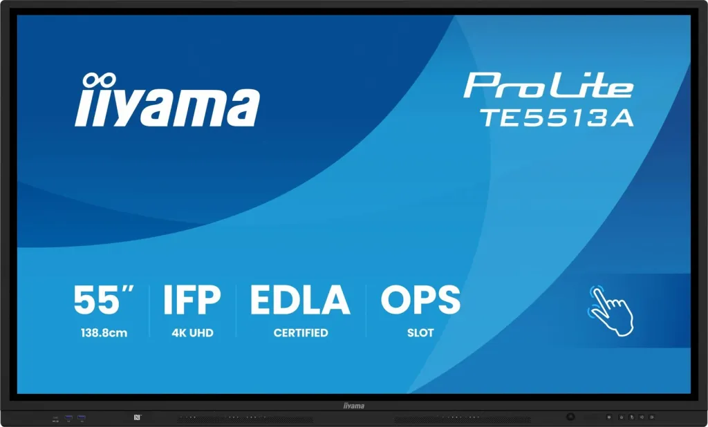 Ekran interaktiv iiyama ProLite TE9813A-B1AG 98 inç, 4K UHD, 40xTouch, IPS - 1