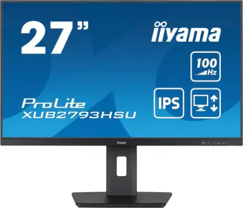 Monitor Iiyama ProLite XUB2793HSU B7, 27", Full HD, 100Hz, i zi