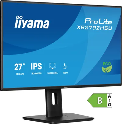 Monitor Iiyama ProLite XB2792HSU-B1, 27", Full HD, i zi - 1