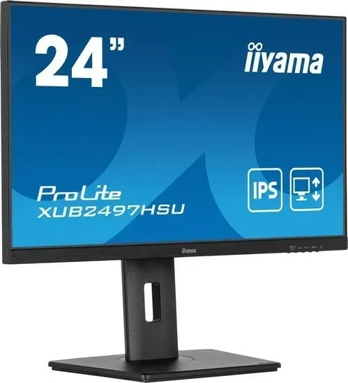 Monitor iiyama Prolite XUB2497HSU-B1, 23.8'', IPS, Full HD, 1ms, 100Hz, e zezë - 2