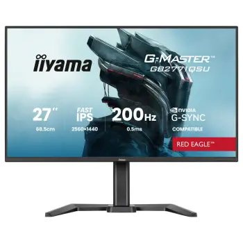 Monitor gaming iiyama G-Master GB2771QSU-B1 Red Eagle, 27 inch, QHD, 200Hz, Fast IPS, zi
