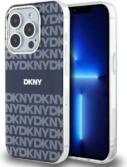 Mbështjellës DKNY IML Mono & Stripe MagSafe për iPhone 15 Pro Max, kaltër - 1