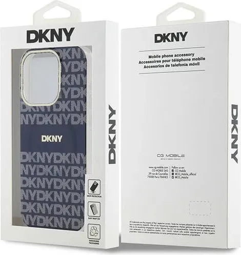 Mbështjellës DKNY IML Mono & Stripe MagSafe për iPhone 15 Pro Max, kaltër - 2