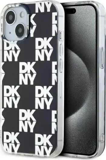 Mbulesë telefoni DKNY DKHCP15SHDLCEK, për iPhone 15 14 13 6.1", hardcase TPU PC, e zezë