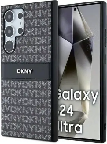 Mbulesë telefoni DKNY Repeat Pattern Tonal Stripe, për Samsung Galaxy S24 Ultra, PC TPU, e zezë