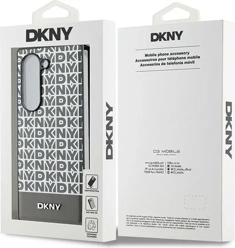 Mbështjellës DKNY Repeat Pattern Bottom Stripe për Samsung Galaxy Z Fold 6, Kafe - 3