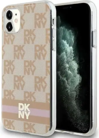 Mbulesë telefoni Dkny DKHMN61HCPTSP për iPhone 11 XR 6.1", hardcase, kafe roze