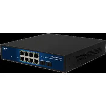Switch ALLNET ALL-SG8410PM, 8+2 porte, PoE