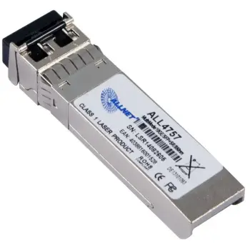 Transceiver fiber optic ALLNET ALL4757-INDU, 10000 Mbit/s, mini-GBIC, LC, argjendtë