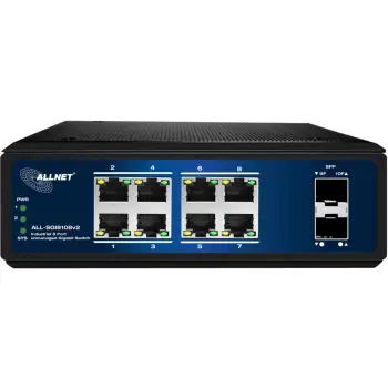 Switch ALLNET ALL-SGI8108v2, 8+2 porte, industrial