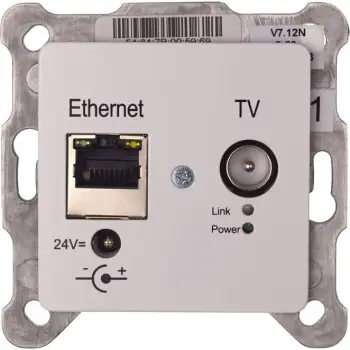 Aksesorë për Rrjet ALLNET NET Z Punkt-zu-Punkt Coax 8 Port Master Chassis/Verstärker EOC 100 zbh. EOC G.hn Unterputzdose/Durchgangsdose ALL-GHN108S-100-UP-Dose