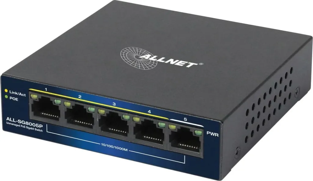 Switch ALLNET ALL-SG8005P, 5 porte, PoE - 1