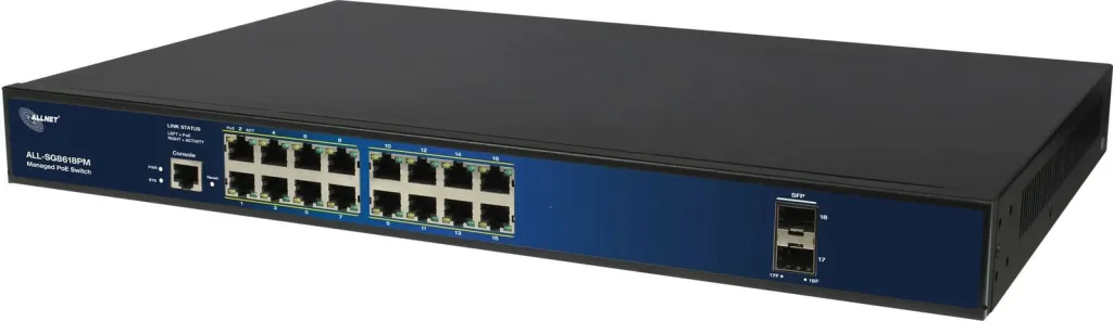 Switch ALLNET ALL-SG8618PM POE M, 16+2 porte - 1