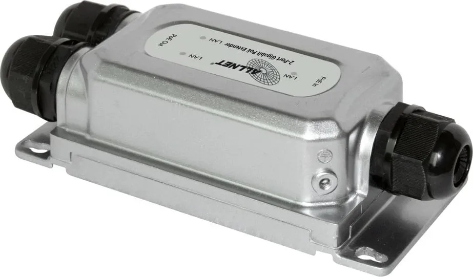 Repeater rrjeti ALLNET ALL-PR2013O-30W, 1000 Mbit/s, Ethernet LAN, e zezë, argjend - 2