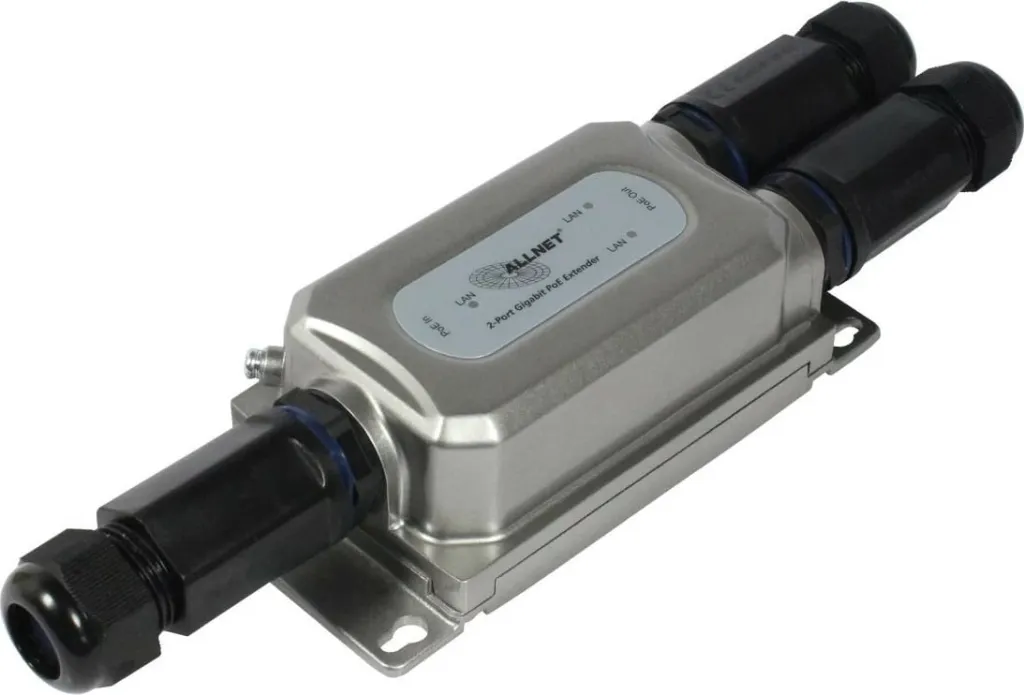 Repeater rrjeti ALLNET ALL-PR2013O-30W, 1000 Mbit/s, Ethernet LAN, e zezë, argjend - 6