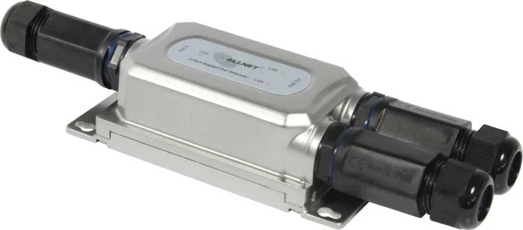 Repeater rrjeti ALLNET ALL-PR2013O-30W, 1000 Mbit/s, Ethernet LAN, e zezë, argjend - 8