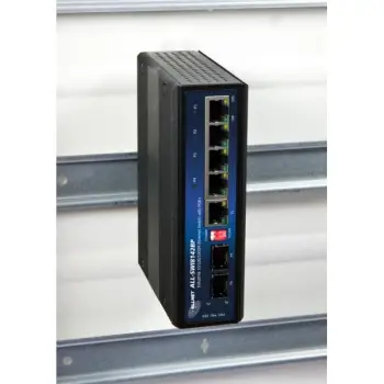 Switch ALLNET 134037, Gigabit Ethernet, PoE, montim në rack, ngjyrë e zezë