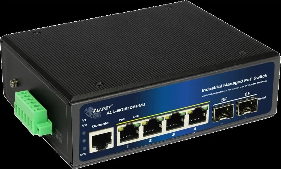 Switch industrial ALLNET ALL-SGI8106PMJ-BT, PoE - 2