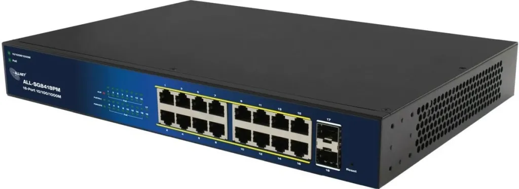 Switch Allnet ALL-SG8418PM POE M - 1