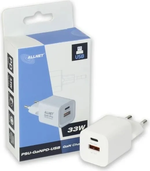 Karikues ALLNET GaN Pro 45W, USB-C, USB-A, EU Plug - 5