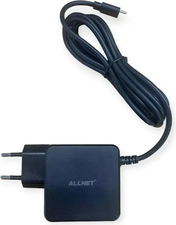 Karikues ALLNET 45W USB-C me kabllo 2m, EU plug - 2