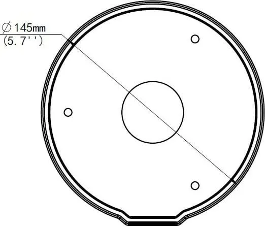 Montim ALLNET MiniDome për ALL-CAM2495-LVEFN, bardhë - 1