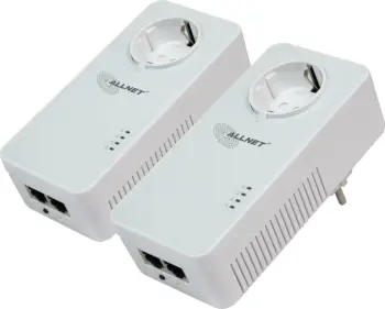 Powerline ALLNET 1200Mbit 2er Bundle, RJ45, Passtrough