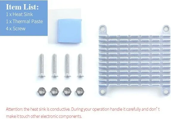 Heatsink ALLNET FriendlyELEC NanoPi Neo/Neo2, Set 50 copë - 4