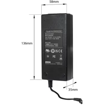 Adapter ALLNET Ersatznetzteil 54V 1,85A, 5,5mm x 2,1mm