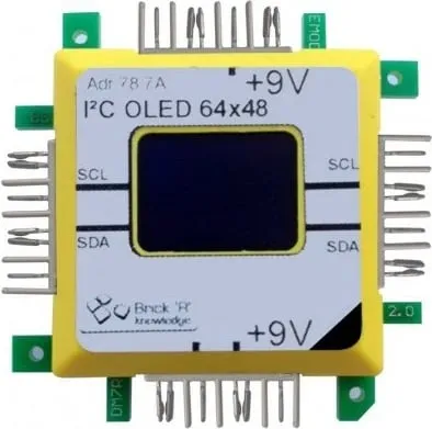 Modul OLED ALLNET 118430, I2C, 64x48, +9V - 1