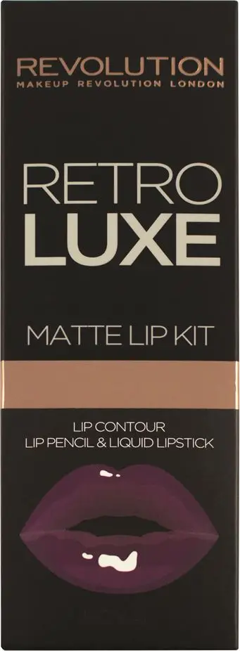 Set për buzë Revolution Retro Luxe Kit Matte Royal, 2 copë